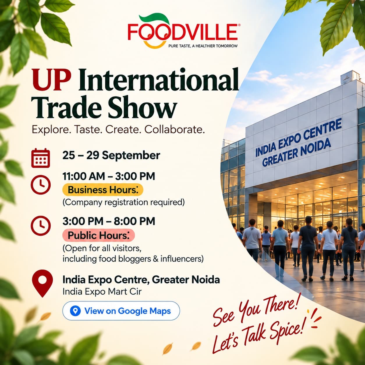 UP International Trade Show Dates and Hours
