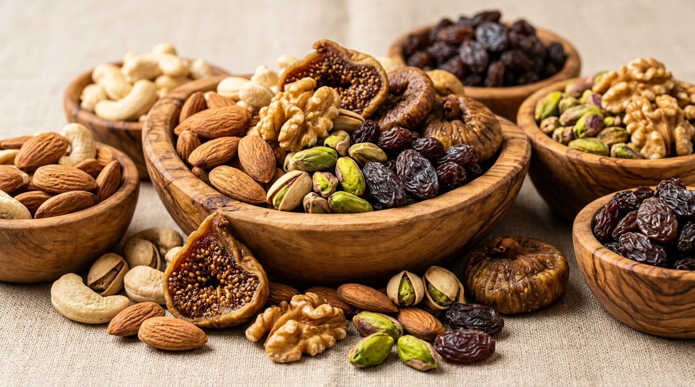 Luxury almonds, pistachios, cashews and dry fruits